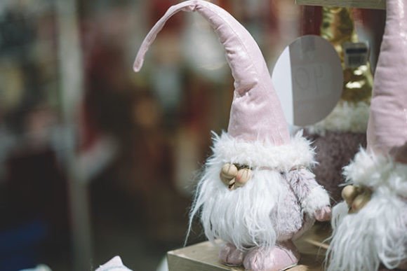 A Pink New Year's Gnome for Holidays