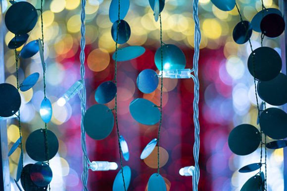 Disco Lights with Glitter Lights: Abstract Blog Graphics