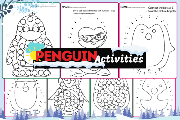 Penguin Winter Activities for K Crafters