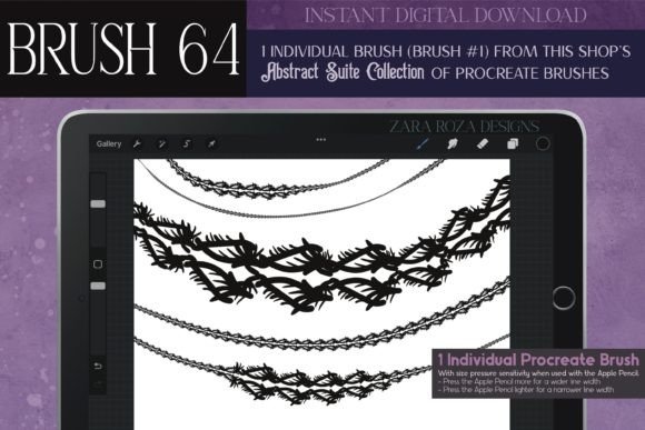 Procreate Brush 64: Abstract Suite for Branding