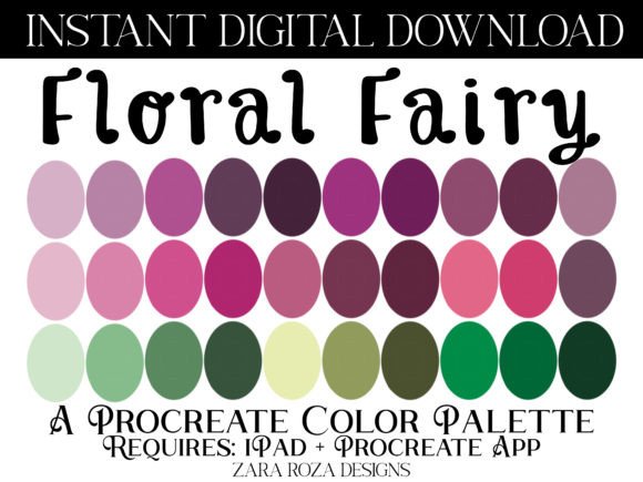 Reviewing the Floral Fairy Procreate Color Palette