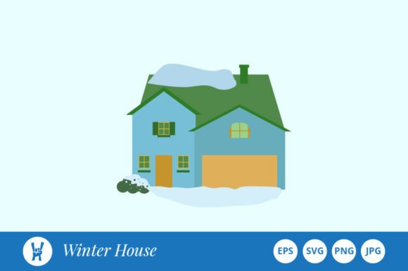 Winter House: A Cozy Crafts Asset for Seasonal Design