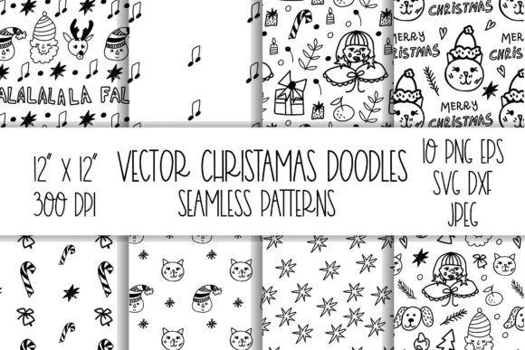 Winter Seamless Pattern Svg. Vector Seam & Patterns