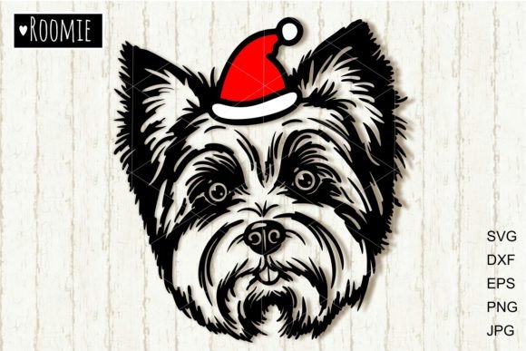Yorkie in Santa Hat: Crafts & Branding